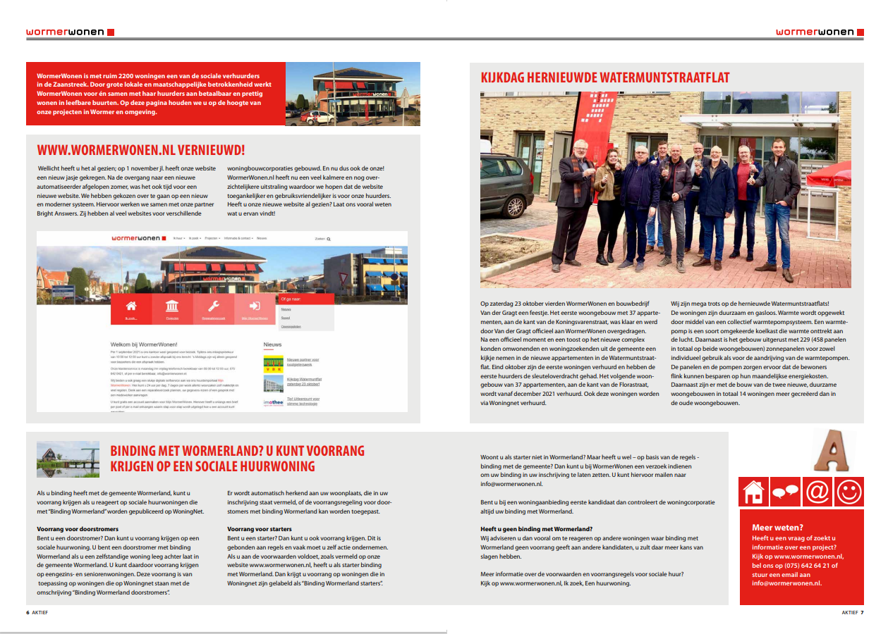 news-Aktief Magazine WormerWonen
